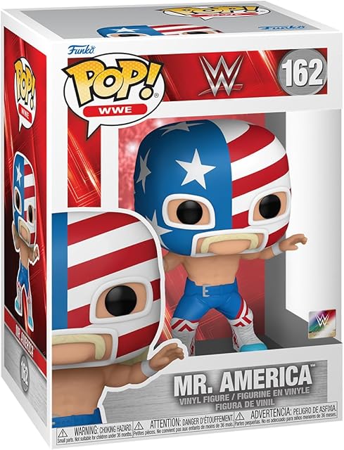 The Funko POP! WWE: Mr. America - Hulk Hogan - Collectable Vinyl Figure - Gift Idea - Official Merchandise - for Kids & Adults - Sports Fans - Model Figure for Collectors and Display