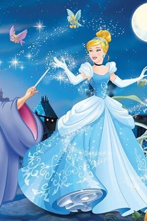 The Ravensburger Disney Princess Cinderella Glitter Jigsaw Puzzle - 100 Unique Pieces Enhances Concentration & Creativity | Eco-Friendly | Ideal for Kids
