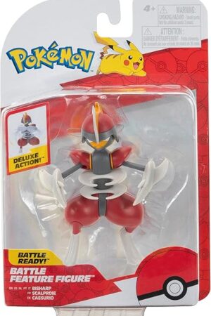The Pokémon PKW3421 - Battle Feature Figure - Caesurio Official Articulated Figure, 11.5 cm