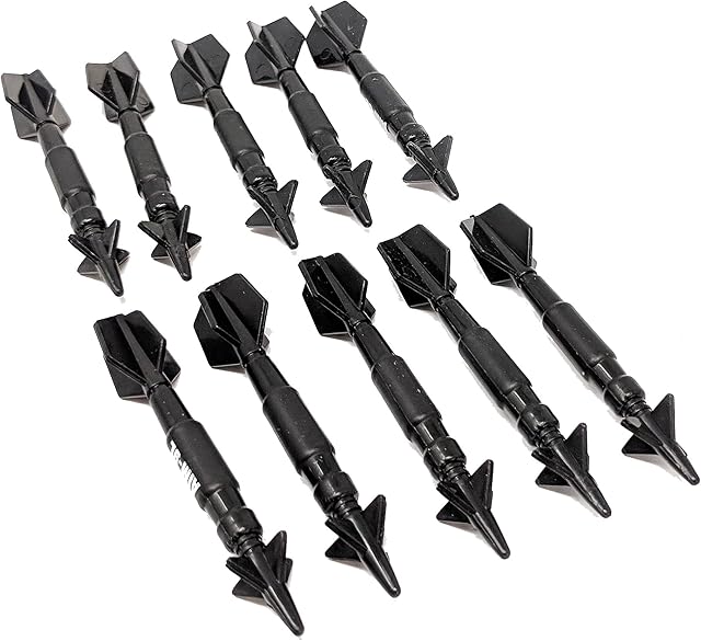The Military Navy Air Force Toy AIM-9 Air Intercept Missile Sidewinder Short Range Missiles Playset for Action Figures Diorama Sets Fighter Jets - 10 Pieces