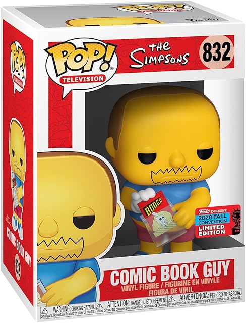 The Funko Pop! Animation: The Simpsons – Comic Book Guy – Collectible Vinyl Figure – Gift Idea – Official Merchandise – Toys for Children and Adults – TV Fans – Figure for Collectors - Sextoyzone