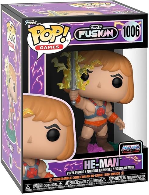 The Funko POP! Games: Fusion - He-Man W 1/6 Odds for Rare Chase Variant - 1/6 Odds for Rare Chase Variant - Masters of The Universe - Collectable Vinyl Figure - Gift Idea - Official Merchandise