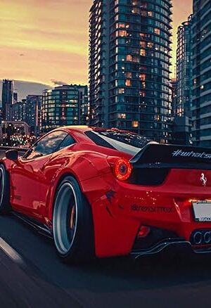 The Red Sport Car 1000 Pieces Puzzles for Adults Landscape Jigsaw Puzzle Artwork Style Gifts DIY Mural Painting Entertainment Intellective Educational Toy Ideas for Relaxation Meditation Hobby