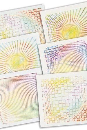 The ROYLCO R5841 Optical Illusion 7 by 7-Inch Rubbing Plates, 6-Pack