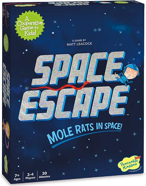The Peaceable Kingdom Space Escape – Cooperative Strategy Space Adventure Game by The Inventor of Pandemic – Use Teamwork to Win! – Great for Families with Kids Ages 7 & up