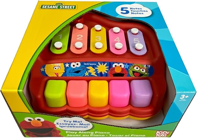 The Sesame Street Play Along Piano & Xylophone - Learn to Play Piano Music Education for Kids and Preschoolers Ages 3+