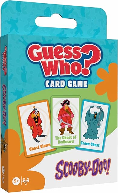The USAOPOLY Guess WHO? Card Game: Scooby-Doo Villains Edition, Classic Deduction Game with a Mystery Twist, Ask Clever Questions to Unmask Iconic Villains, Fun for Kids & Families, Ages 5+, 2 Players