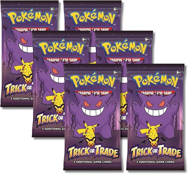 The Pokemon 2023 Trick or Trade Gengar & Pikachu | 6 Mini Booster Packs