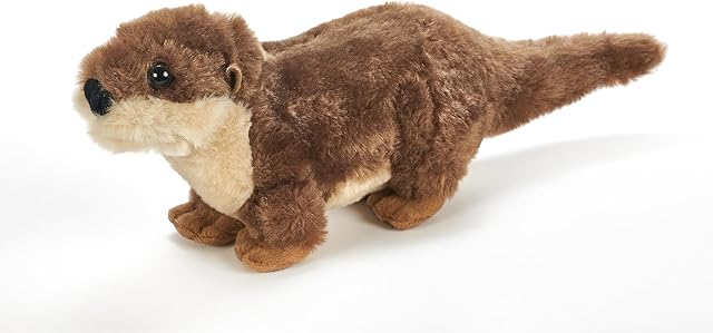 The The Petting Zoo River Otter Running Stuffed Animal Plushie, Gifts for Kids, Wild Onez Wildlife Animals, River Otter Plush Toy 9 Inches
