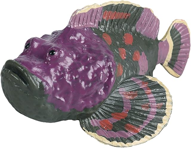 The Ocean Sea Animal Toys, Realistic Stonefish Fairy Garden Accessories, Learning Educational Toys for Christmas Birthday Cake Topper Gift for Kids