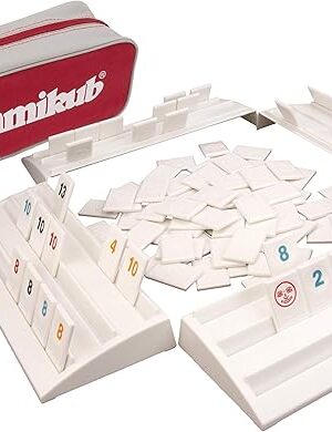 The Rummikub - The Complete Original Game With Full-Size Racks and Tiles in a Durable Canvas Storage/Travel Case by Pressman - Amazon Exclusive