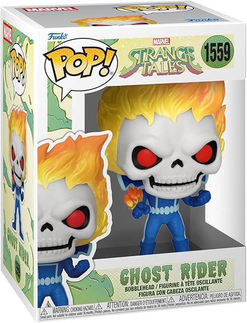 The Funko Pop! Marvel: Strange Tales - Ghost Rider - Marvel Comics - Collectable Vinyl Figure - Gift Idea - Official Merchandise - Toys for Kids & Adults - Comic Books Fans - Model Figure for Collectors