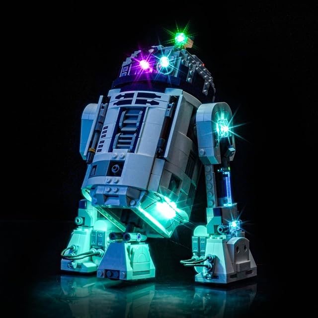 The Upgraded Led Light Kit Compatible with Lego Star Wars R2-D2 Building Set, Lights Decoration Compatible with Lego 75379, Gift for Star Wars Fans (Model Not Included)