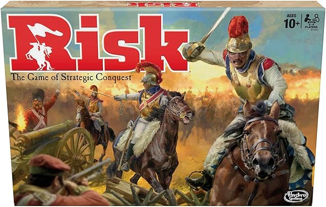 The Risk Board Game, Strategy Games for 2-5 Players, Strategy Board Games for Teens, Adults, and Family, War Games, Ages 10 and Up