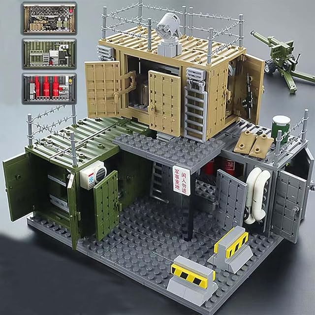 The WW2 Army Military Guns Weapons and Armored Toy Containers Command Operations Army Soldier Accessories Building Block Toy Battle Sets for Kids