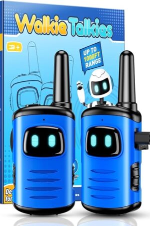 The Rechargeable Walkies Talkies for Kids Toys: 2 Pack Walkie Talkies for Kids Birthday Gifts for 3 4 5 6 7 8 Year Old Boys Toys for 3-8 Year Old Boys 2 Way Radio Toy for Camping Hiking
