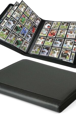 The Premium Ringless Trading Card Binder - 1024 Capacity, 16 Side-Loading Pockets per Page, Archival Quality Protection & Anti-Slip Spine for TCG, MTG, Sports Cards (Black II)