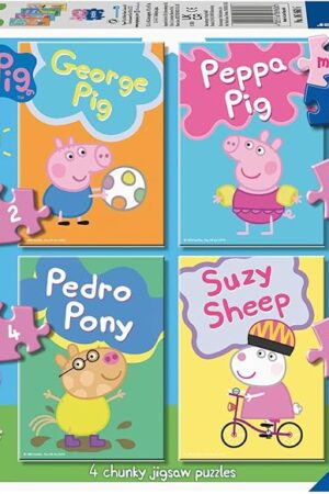 The Ravensburger My First Puzzle: Peppa Pig (2, 3, 4 & 5 Piece) Jigsaw Puzzle Set for Kids - Every Piece is Unique, Pieces Fit Together Perfectly