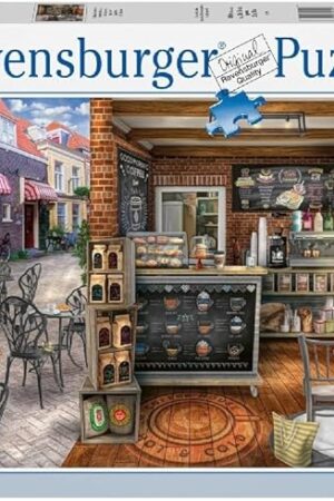 The Ravensburger Quaint Cafe 1000 Piece Jigsaw Puzzle for Adults - 12000541 - Handcrafted Tooling, Made in Germany, Every Piece Fits Together Perfectly