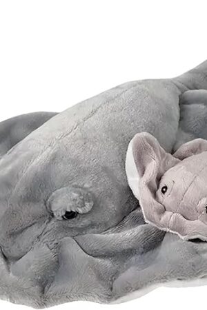 The Rhode Island Novelty Adventure Planet Birth of Life Stingray with Baby Plush Toy 22" Long