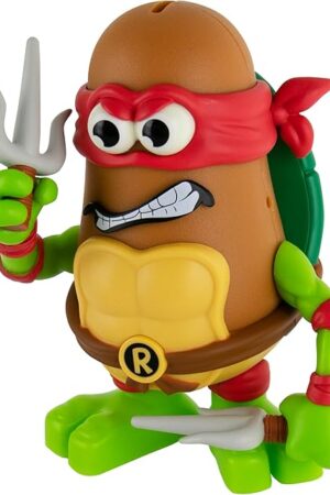 The Poptaters Teenage Mutant Ninja Turtles Includes 1 Character, Michelangelo or Raphael, 12 Removable, Interchangeable Facial and Body Parts Including one Surprise Potato Head Original Piece! Ages 8+