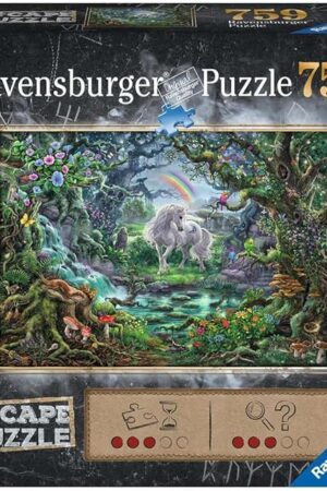 The Ravensburger Escape: The Unicorn 759 Piece Large Format Jigsaw Puzzle | Premium Quality Materials with Softclick Technology | Unique Puzzle Experience | Ideal Gift for Puzzle Enthusiasts