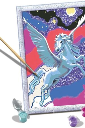 The Ravensburger Powerful Pegasus Paint by Numbers Kit for Kids - 20267 - Painting Arts and Crafts for Ages 7 and Up