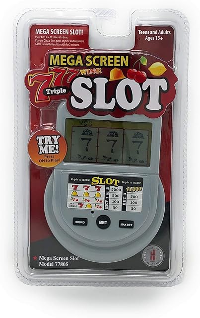 The Classic Games Mega Screen Slot Machine Handheld Arcade Game