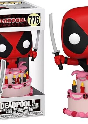 The POP Marvel: Deadpool 30th - Deadpool in Cake, Multicolor, Standard