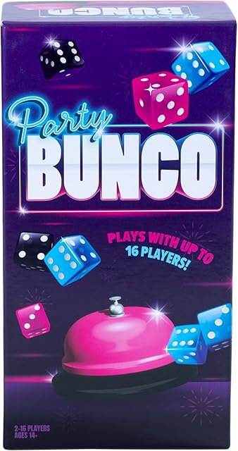 The Goliath Endless Games Bunco Dice Party Game – Classic Fast-Paced Game for 2-16 Players | Ages 14+ | Includes Dice, Score Pad, and Accessories