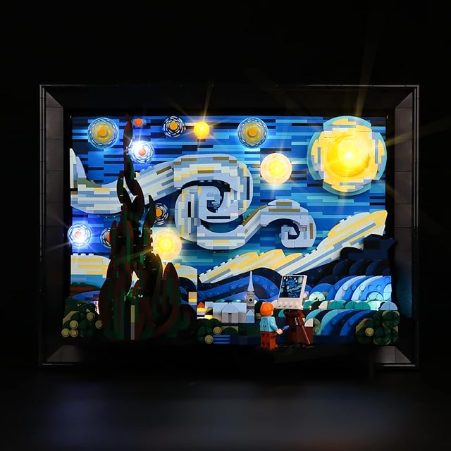 The LED Light Kit for Lego 21333 Vincent Van Gogh - The Starry Night Building Kit, Lighting Set Compatible with Model 21333 – Creative Light Set, Lights Only, No Model Set