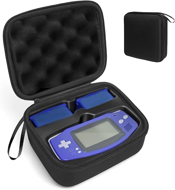 The Case for Gameboy Advance, Accessories for GBA, Hard Storage Portable Bag for GBA - Holds 6 Games