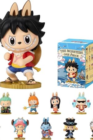 The POP MART The Monsters × One Piece Series Figures Blind Box Figures, Random Design Action Figures Collectible Toys Home Decorations, Holiday Birthday Gifts for Girls and Boys, Single Box