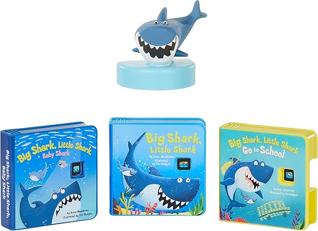 The Little Tikes Story Dream Machine Big Shark, Little Shark Story Collection, Storytime, Books, Random House, Audio Play Character, Gift and Toy for Toddlers and Kids Girls Boys Ages 3+ Years