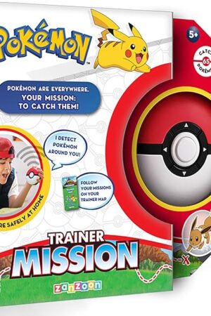 The Pokémon: Trainer Mission - Electronic Detector Will Guide You On 40 Missions, Voice & Light Instructions, Collect 65, Trainer Map, Kids 5+