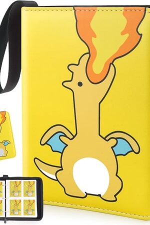 The Premium Trading Card Binder 400 Pockets Card Holder with 50 Removable Sleeves, Collection Binder Album Book with Zipper for Game Cards