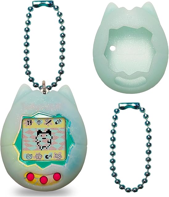The JCHPINE Silicone Cover Case for Tamagotchi Original Digital Pet, Protective Sleeve Skin for Original Tamagotchi Electronic Pet Toys Accessories (Only Case) (Blue)