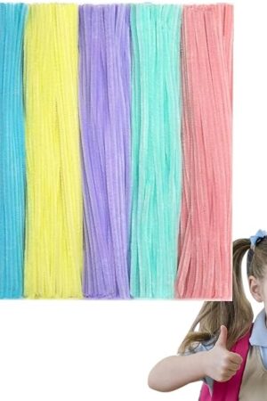 The Ranley Pipe Cleaners | Plush Stick for Kids | Colorful Pipe Cleaners Set for Arts Crafts Decorations, Twisting Bar Chenille Stems