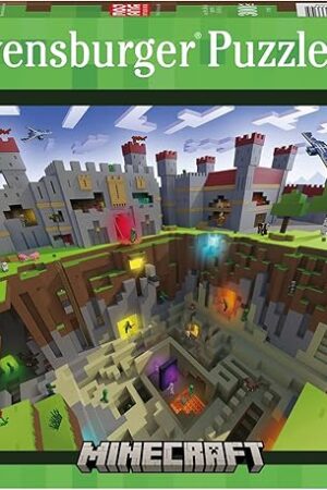 The Ravensburger - Minecraft Cutaway - 300 Piece Jigsaw Puzzle - XXL Pieces for Easier Assembly - Exciting, Colorful Cross-Section Image - Premium Quality - Ideal Gift - Screen-Free Fun - Children Age 9+