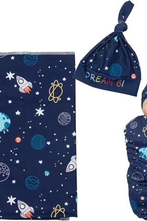 The Reborn Baby Doll Blanket Soft Baby Swaddle for 17-22 inch Reborn Doll Newborn Baby Bedding(Dark Blue)