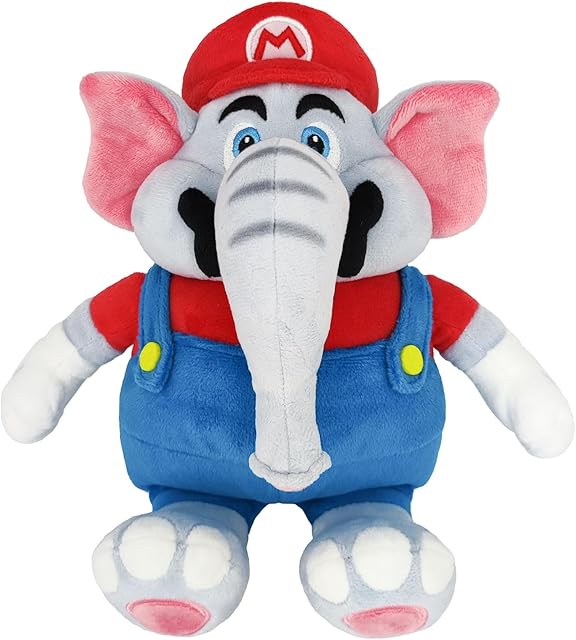 The Little Buddy Super Mario Bros. Wonder Elephant Mario Plush, 10"