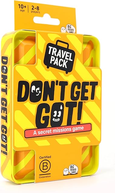 The Big Potato Don't Get Got - Travel Edition: Hilarious Social Deduction Game for 2-8 Players. Perfect Board Game for Travel, Outdoor Garden Parties and Family Gatherings.