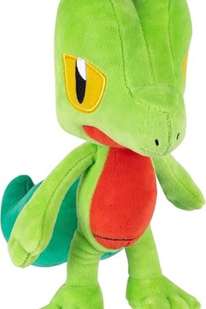 The Pokemon 8" Treecko Plush - Officially Licensed - Ruby and Sapphire Starter Figure - Authentic Soft Stuffed Animal Toy - Holiday Christmas Stocking Stuffer Gift for Kids, Boys, Girls - 2+