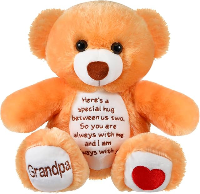 The Liliful Sympathy Bears for Boys and Girls Loss of Grandpa Memorial Bear, Grief Stuffed Animals, Grandpa Remembrance Gift Bereavement Gifts, Grieving Plush Toy for Condolences Memorial Loss of Loved