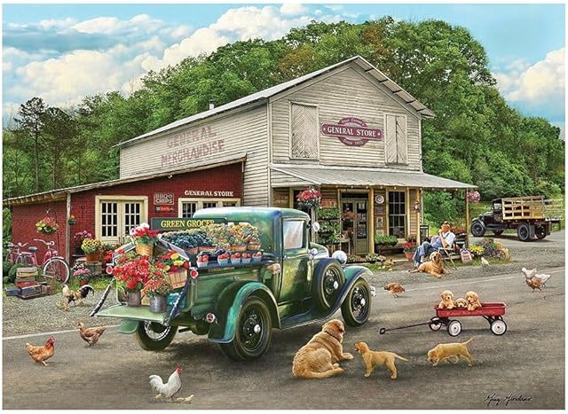 The Cobble Hill 1000 Piece Puzzle - General Store - Sample Poster Included