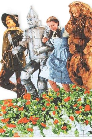 The Playhouse Wizard of Oz Poppy Fields 26-Piece Die-Cut Shaped Mini Puzzle for Kids