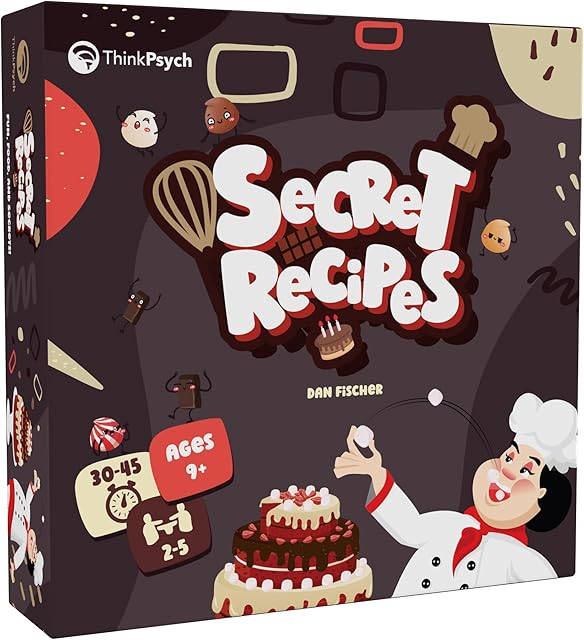 The Secret Recipes - The Sneaky Baking Game for The Whole Family - 2-5 Players - Family Board Games for Kids and Adults - Ages 9+
