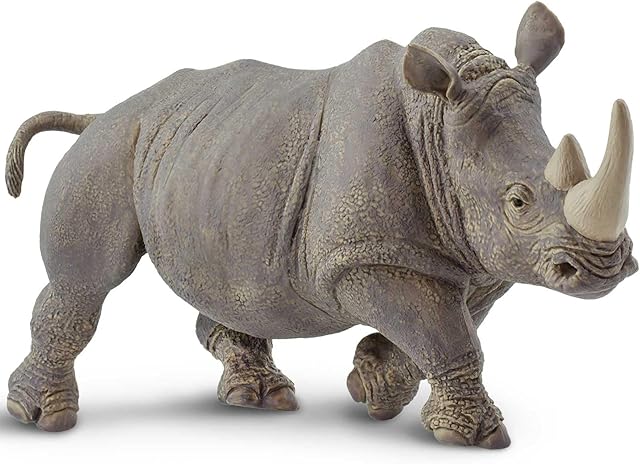 The Safari Ltd. White Rhino Figurine - Detailed 12.5" Plastic Model Figure - Fun Educational Toy for Boys, Girls & Kids Ages 1+