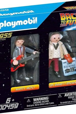 The Playmobil 70459 Back to The Future Marty and Doc, for Children Ages 6+, Fun Imaginative Role-Play, PlaySets Suitable for Children Ages 4+