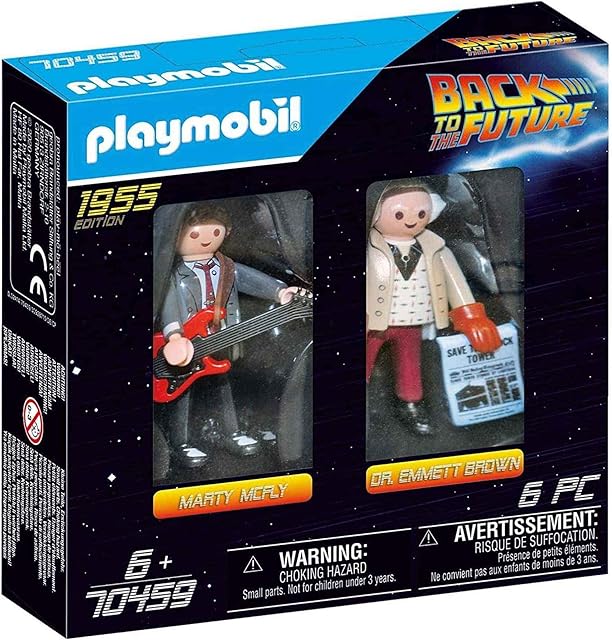 The Playmobil 70459 Back to The Future Marty and Doc, for Children Ages 6+, Fun Imaginative Role-Play, PlaySets Suitable for Children Ages 4+